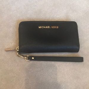 Black Michael Kors Wristlet